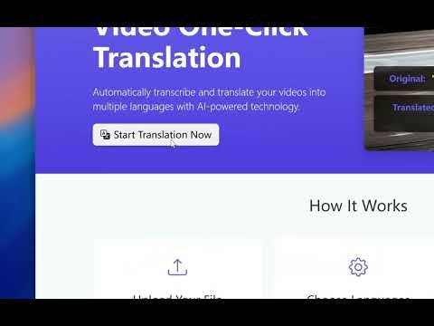 Video One-Click Translation gallery image