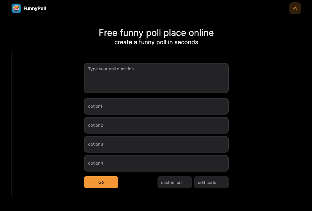 وسائط funnypoll - مكان استطلاع مضحك مجاني عبر الإنترنت 1