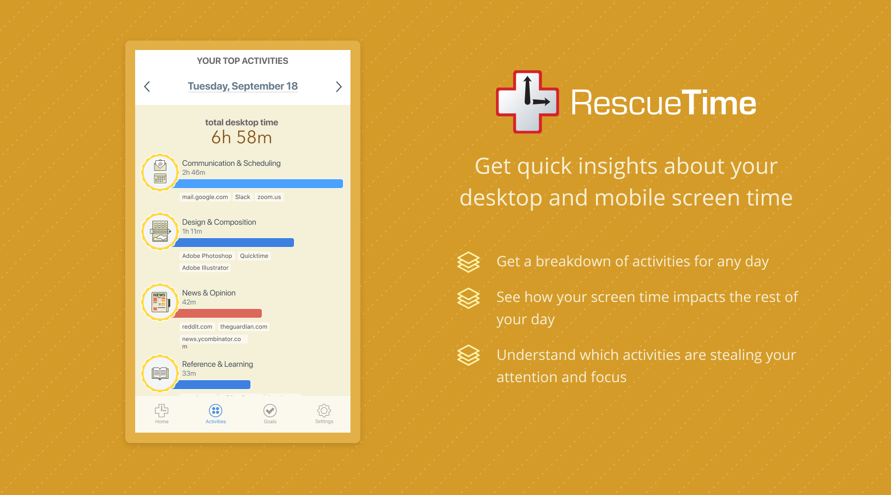 rescuetime for firefox