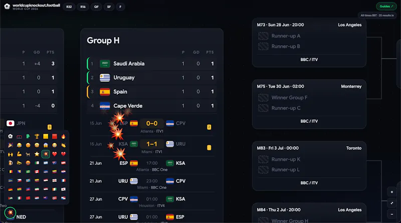WorldCupKnockout screenshot 2