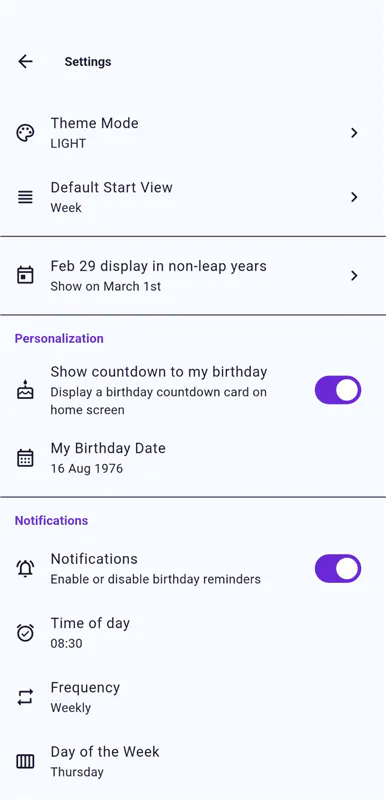 Birthday Reminder gallery image