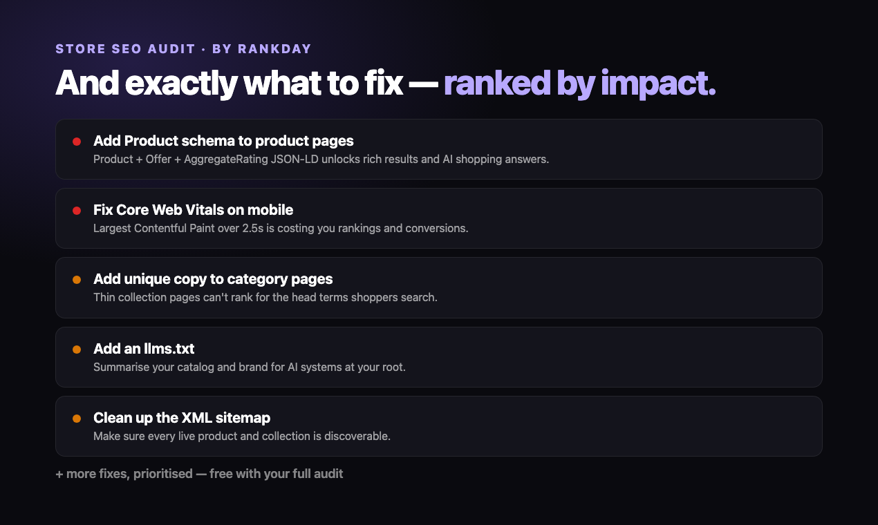 Store SEO Audit gallery image