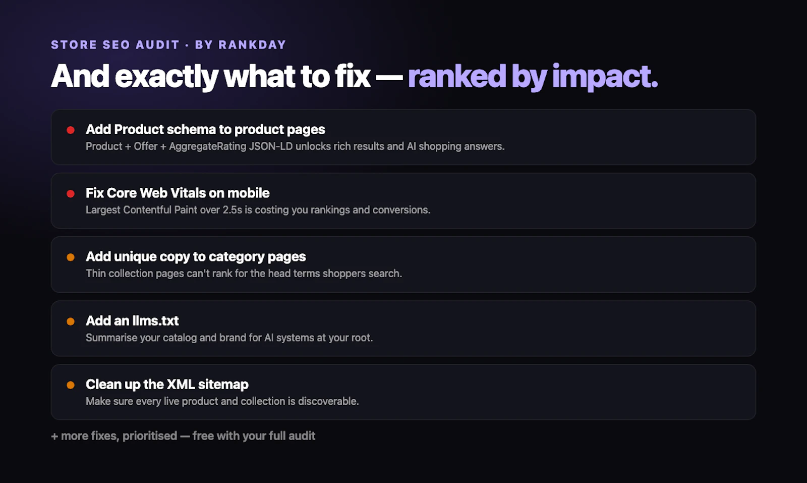 Store SEO Audit screenshot 5