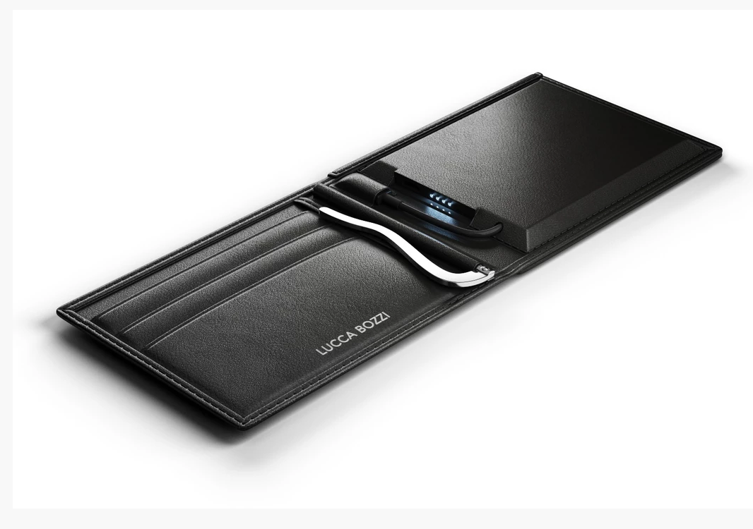 Solar and Battery Charging Wallet