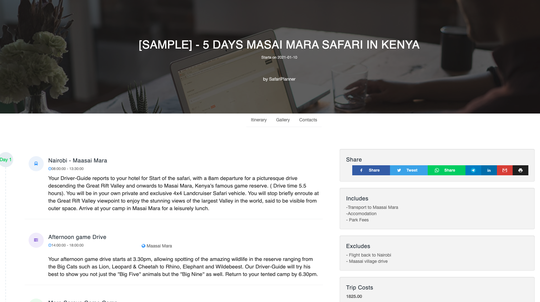 Safari Planner gallery image