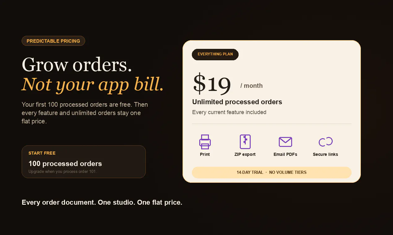 Juvant Order Print Studio for Shopify gallery image