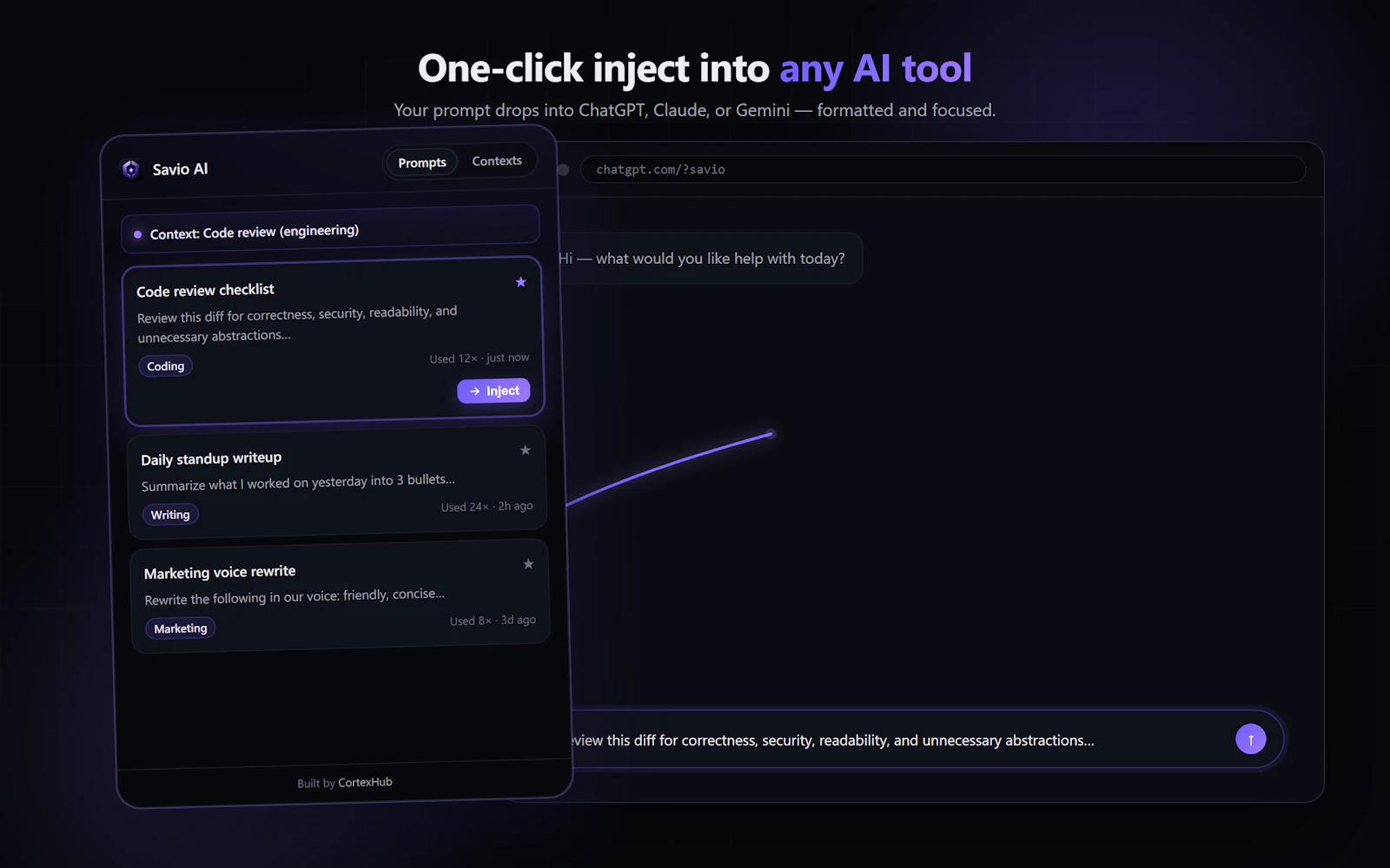 Savio AI screenshot 2