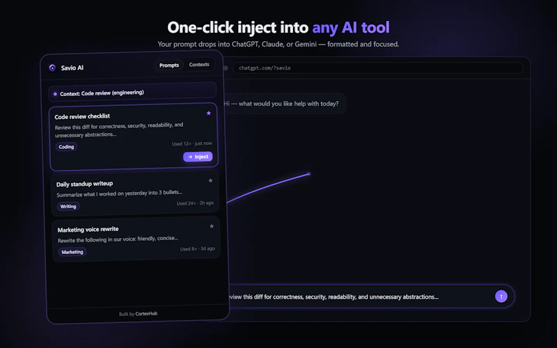 Savio AI screenshot 2