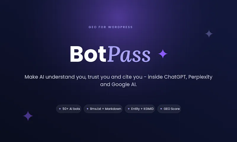 Botpass.io screenshot 2