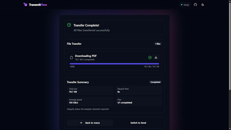 TransmitFlow screenshot 4