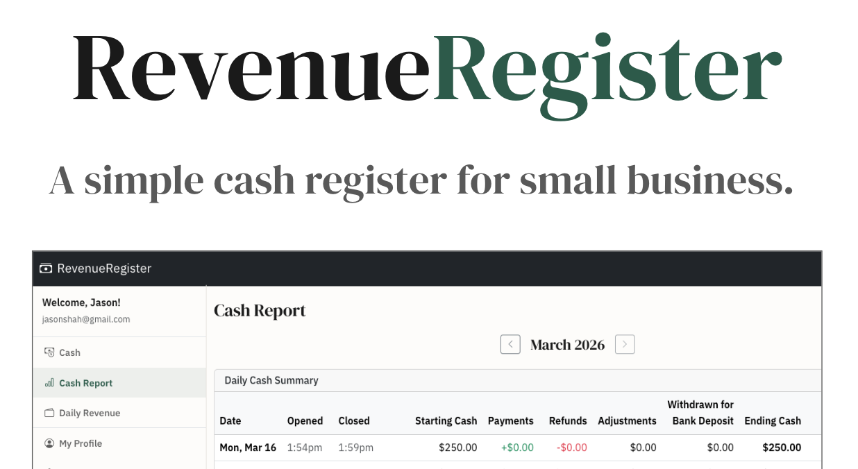 Revenue Register gallery image