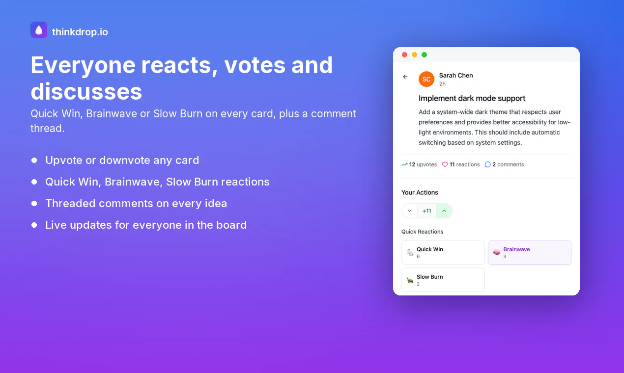 thinkdrop.io - idea boards with ai screenshot 2