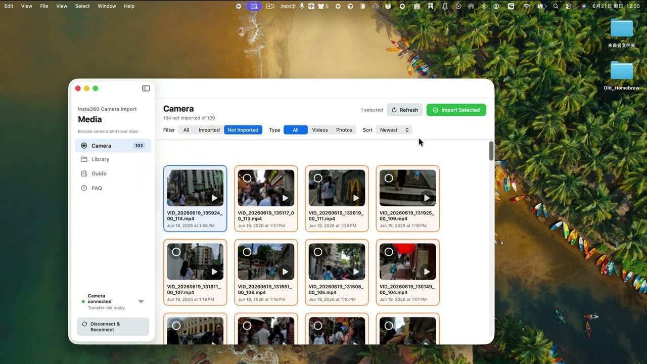 Insta360 Camera Import for Mac gallery image