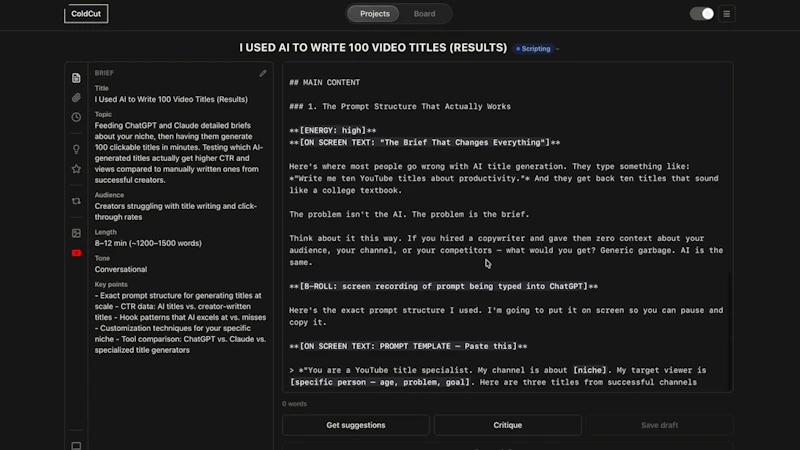 ColdCut screenshot 1 (video preview)