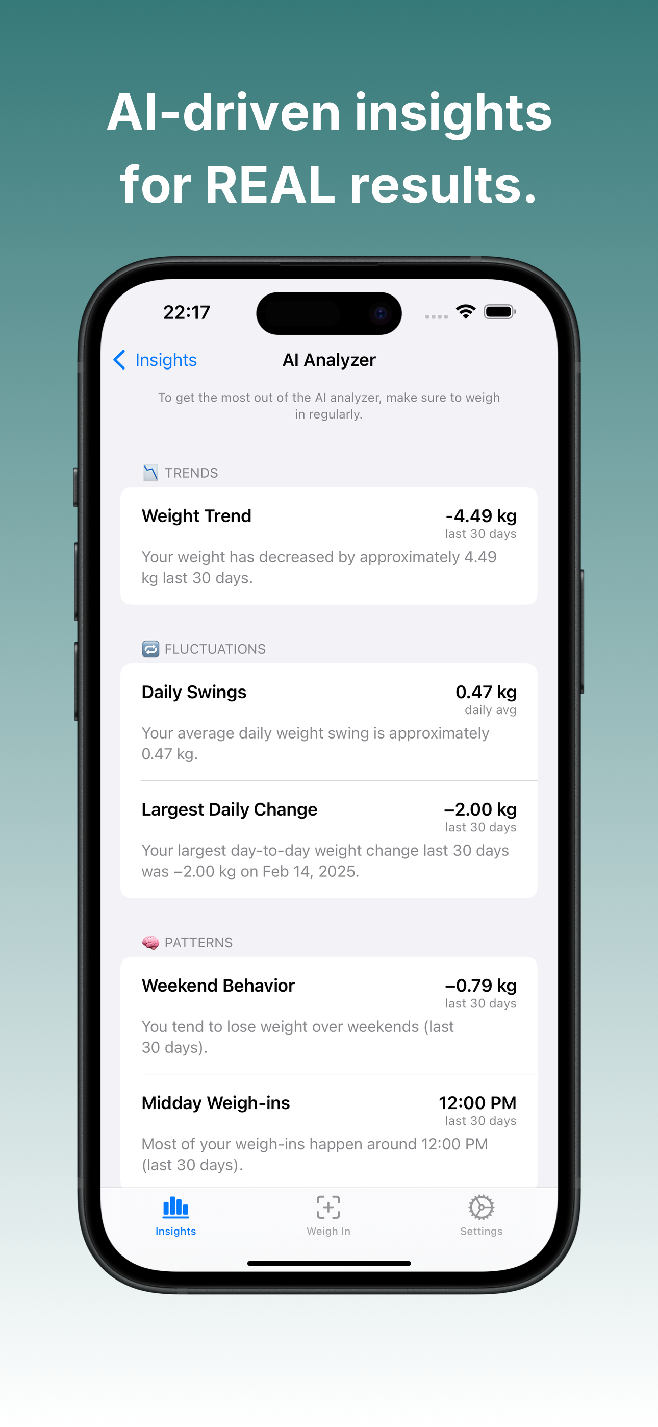 SnapScale: AI Weight Tracker gallery image