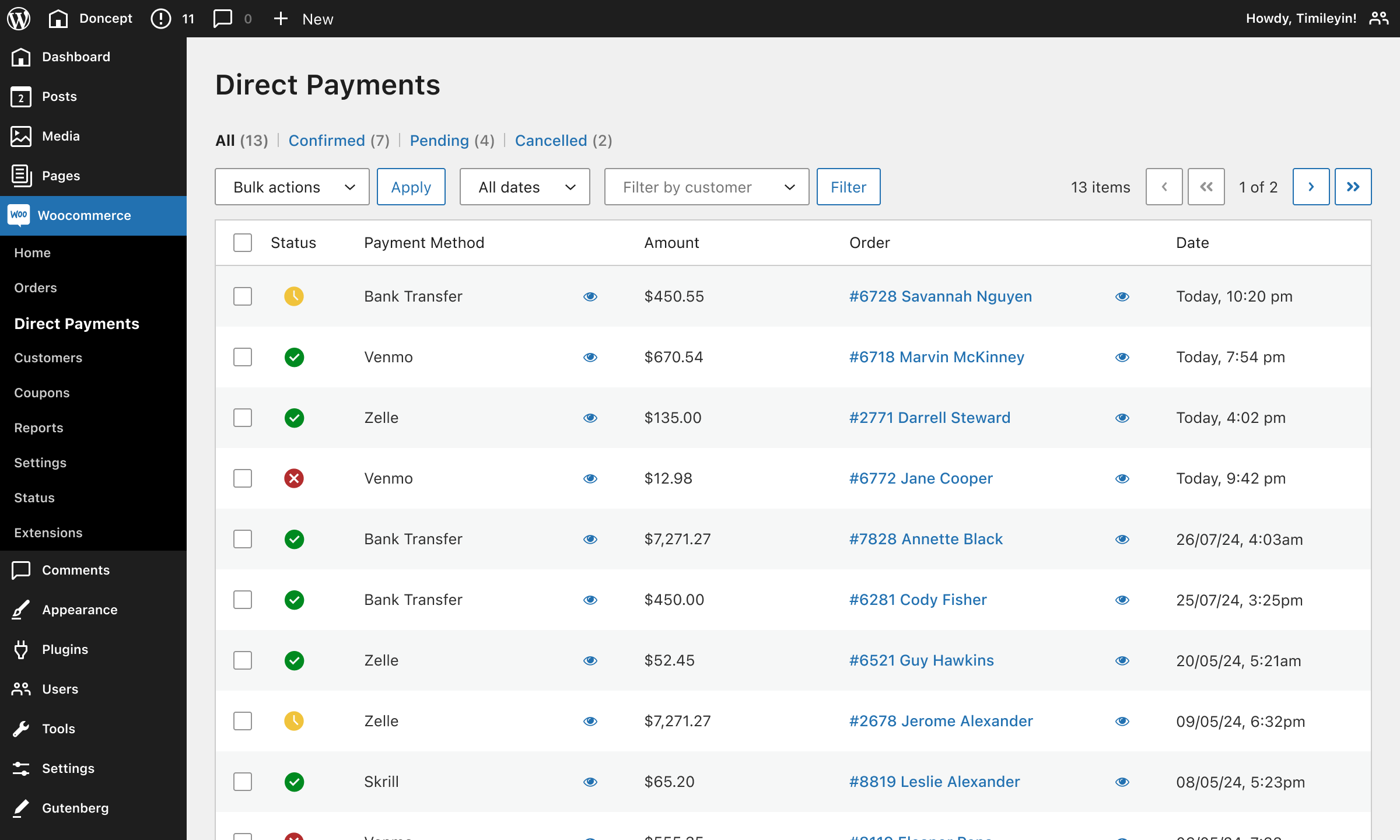 Pagamenti diretti per WooCommerce media 6