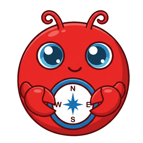 ClawNav - Product Hunt launch logo and brand identity