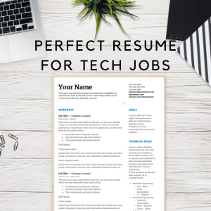 Perfect Resume for Tech Jobs Template gallery image