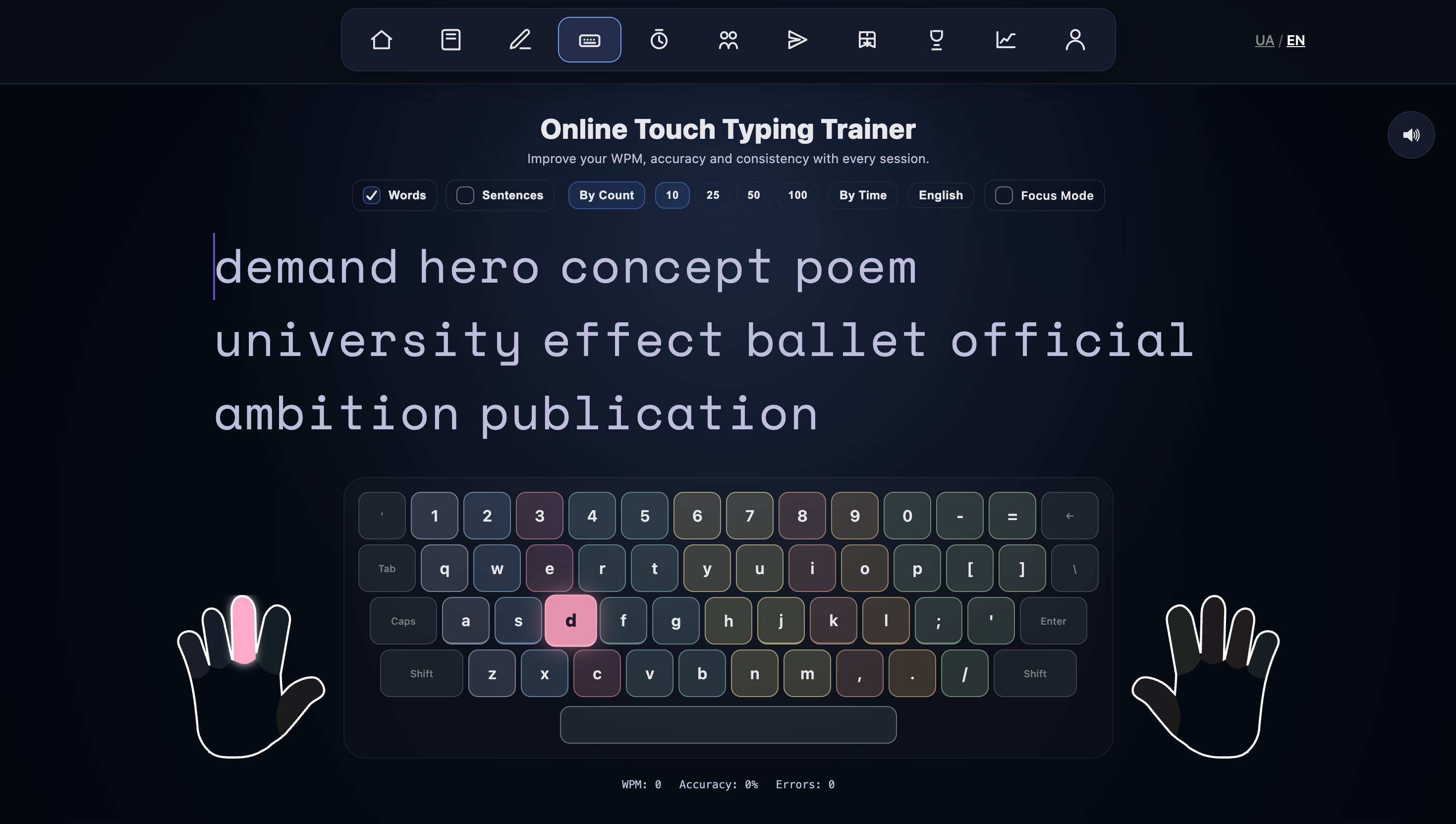 YouType - Modern Touch Typing Trainer gallery image