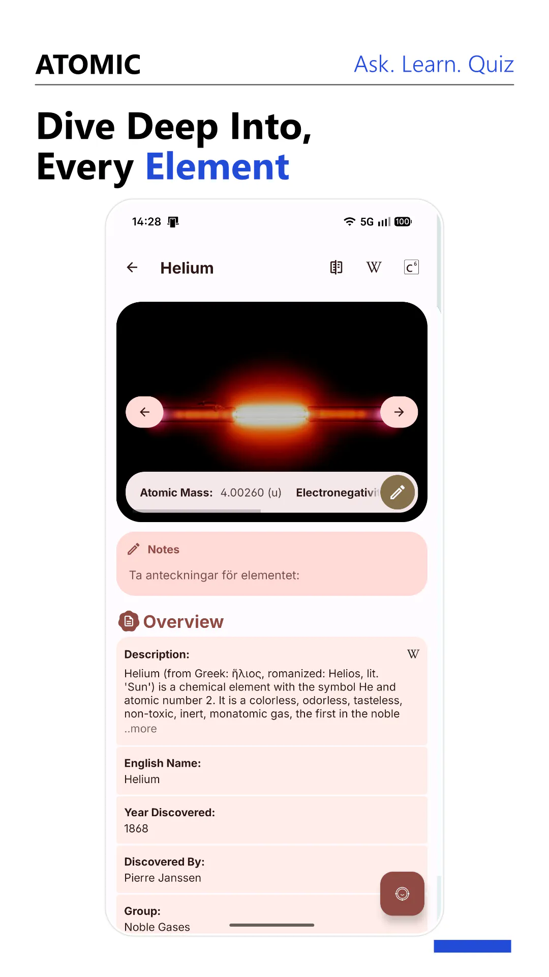 Atomic - Periodic Table: 'Ask Atomic' gallery image