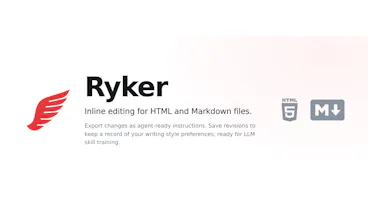 Ryker - Inline HTML & Markdown Editing gallery image