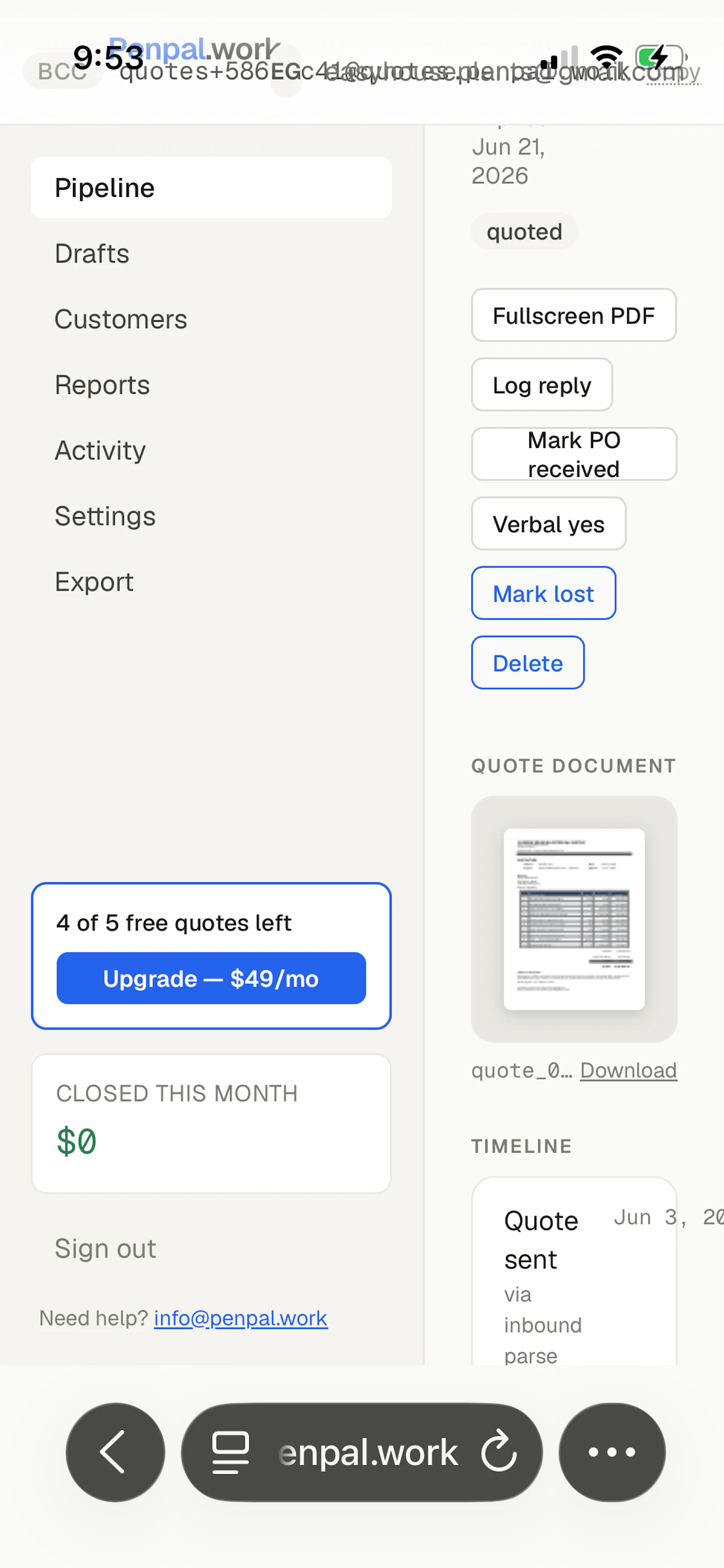Penpal.work screenshot 4