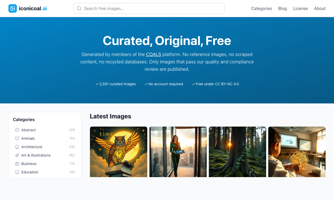 iconicoal.ai - Screenshot 2 showing product features and functionality