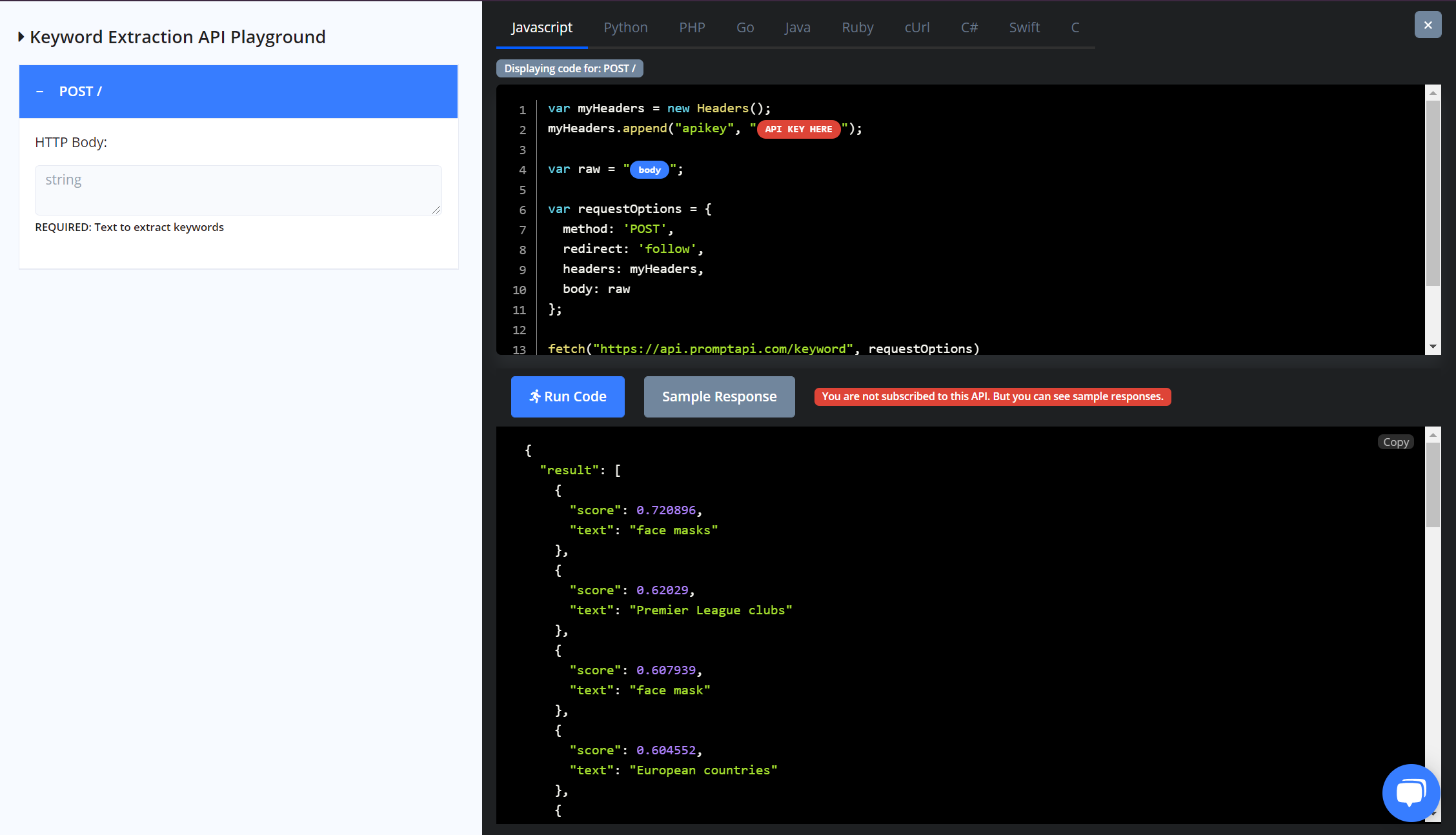 Prompt API gallery image