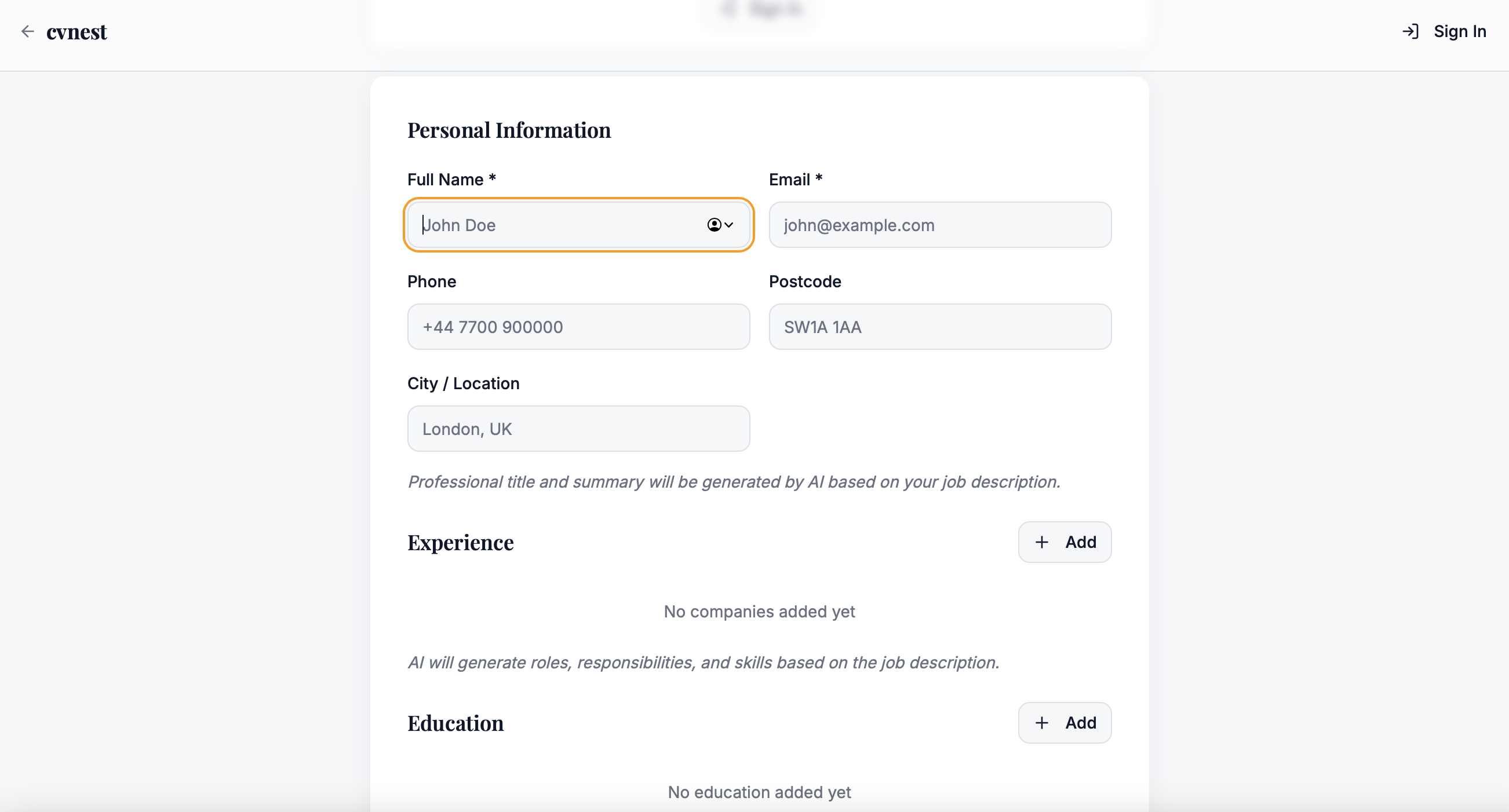 cvnest gallery image