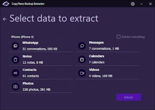 CopyTrans Backup Extractor gallery image