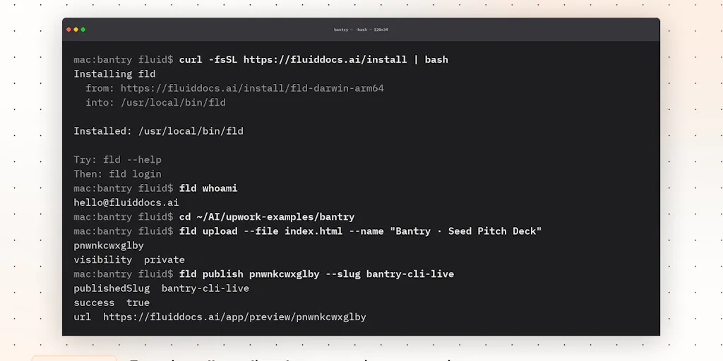 FluidDocs CLI