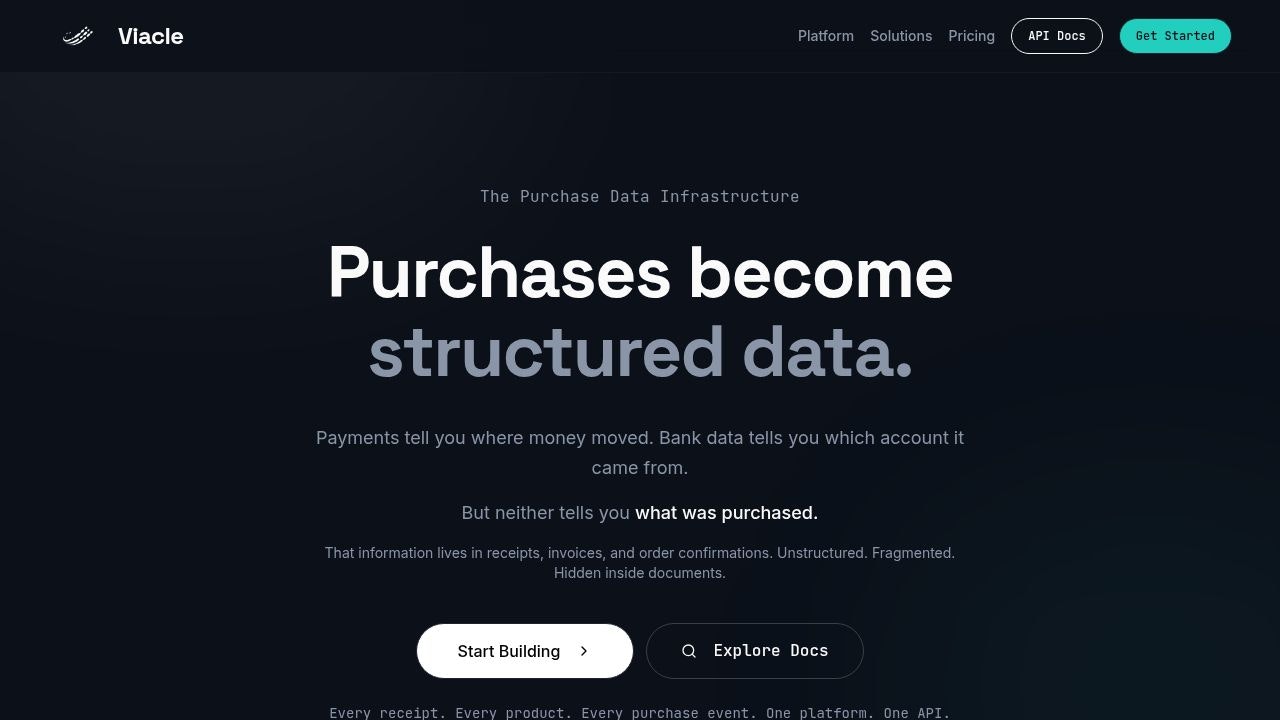 Viacle - Main product screenshot demonstrating key features and user interface
