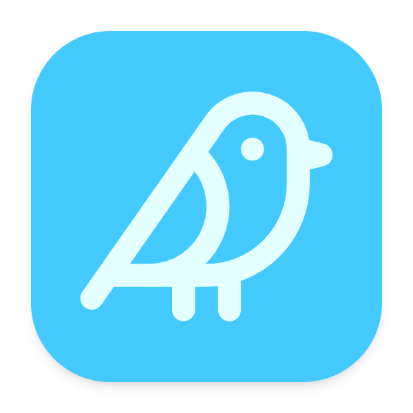 Blue Twitter logo