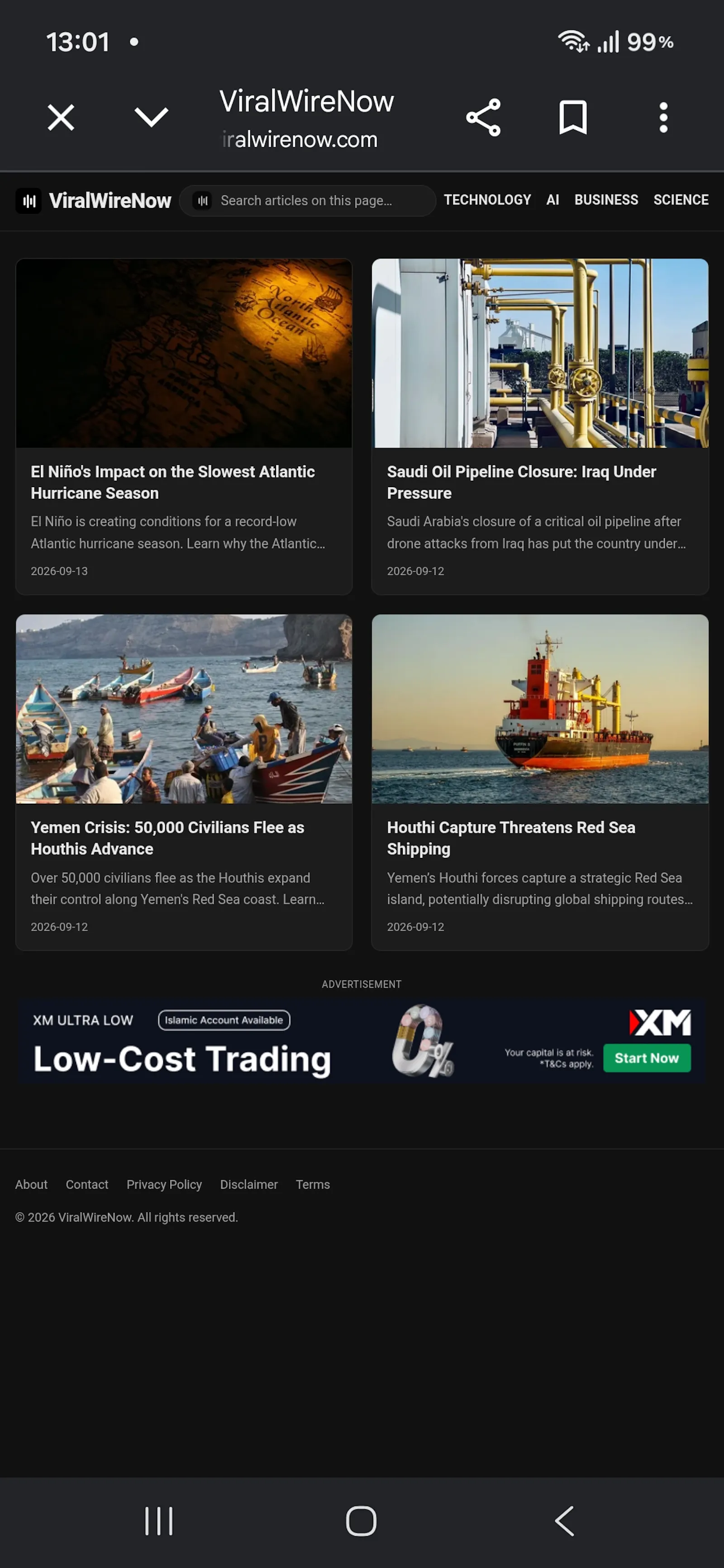 ViralWireNow screenshot 1
