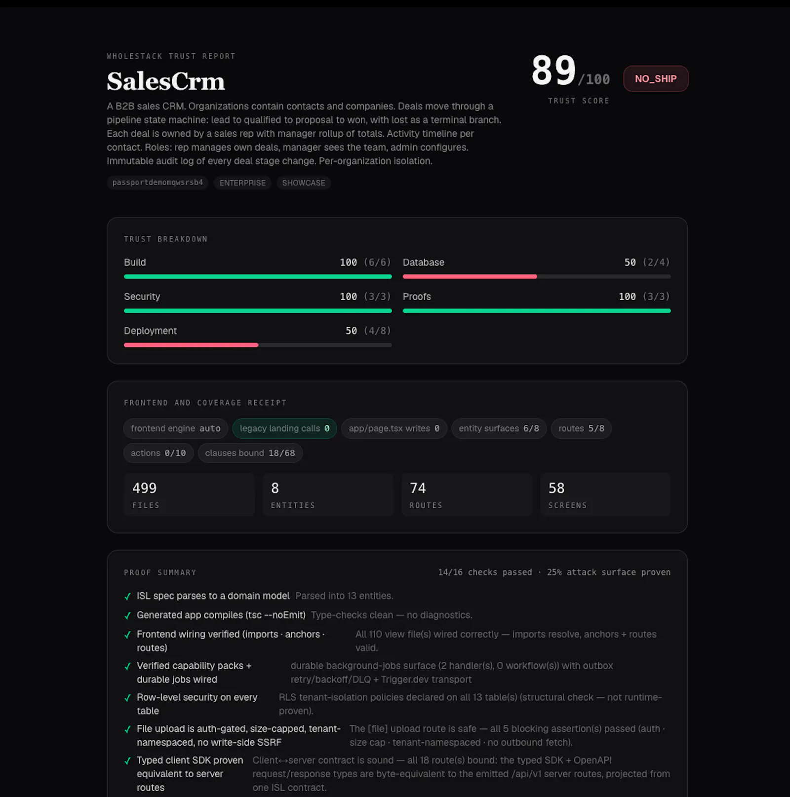 WholeStack screenshot 1