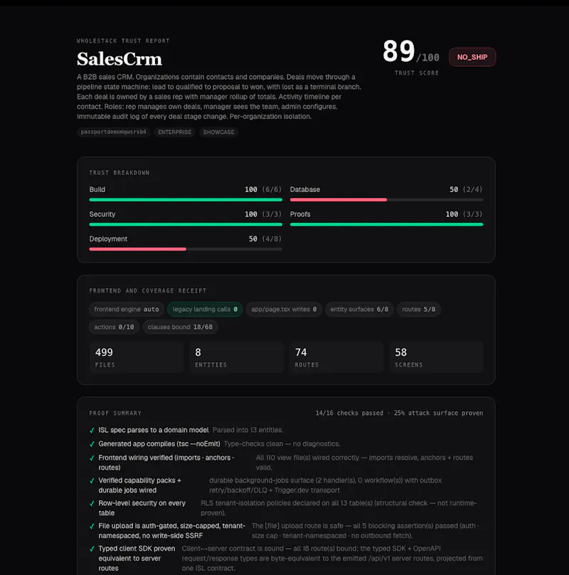 WholeStack screenshot 1