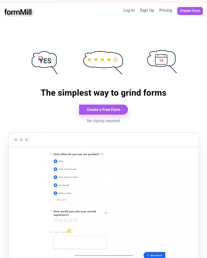 formMill screenshot 1