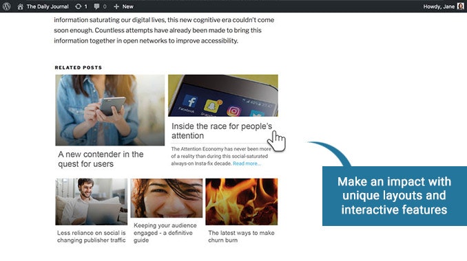Bibblio for WordPress gallery image