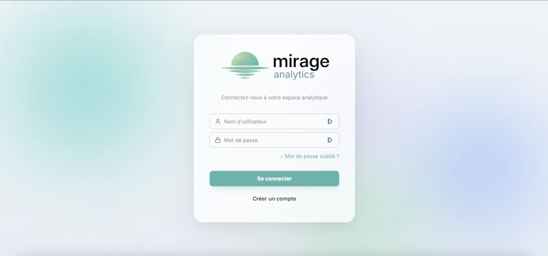Mirage Analytics screenshot 1