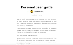 Personal User Guide media 1