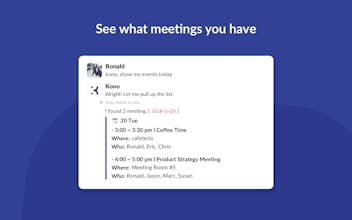 Slack Scheduling App by kono.ai gallery image
