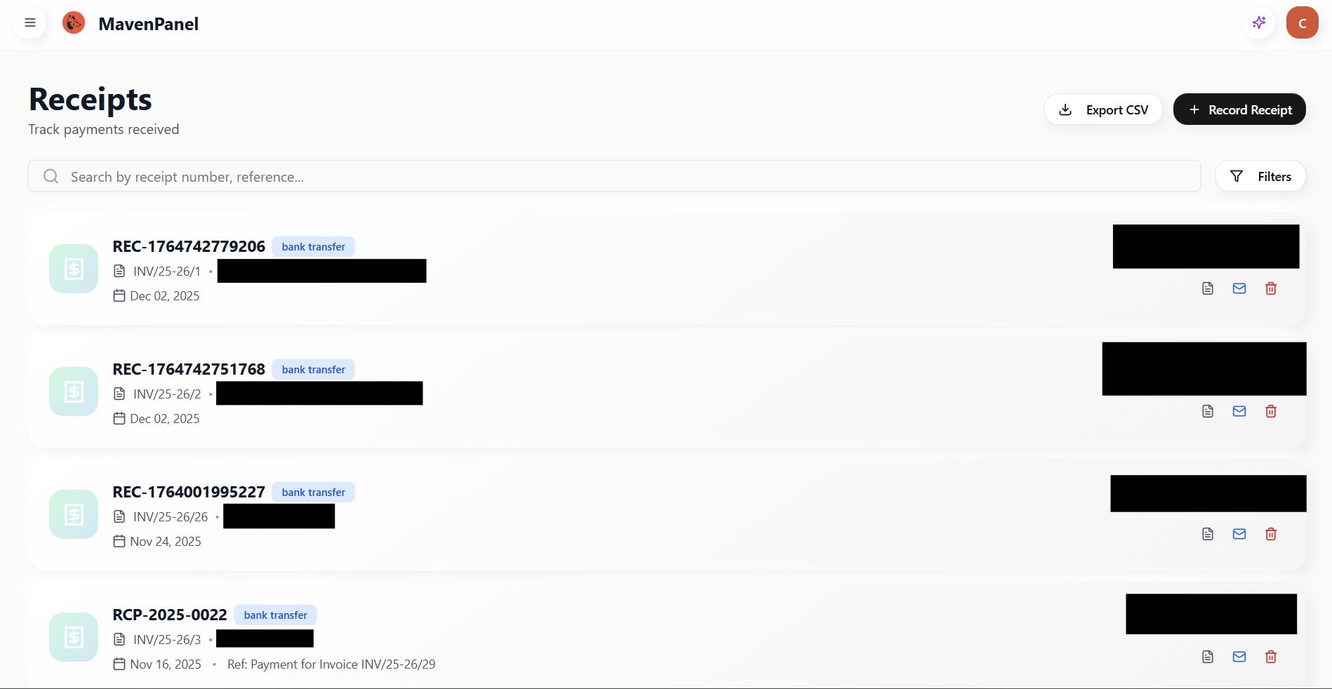 MavenPanel - Screenshot 3 showing product features and functionality
