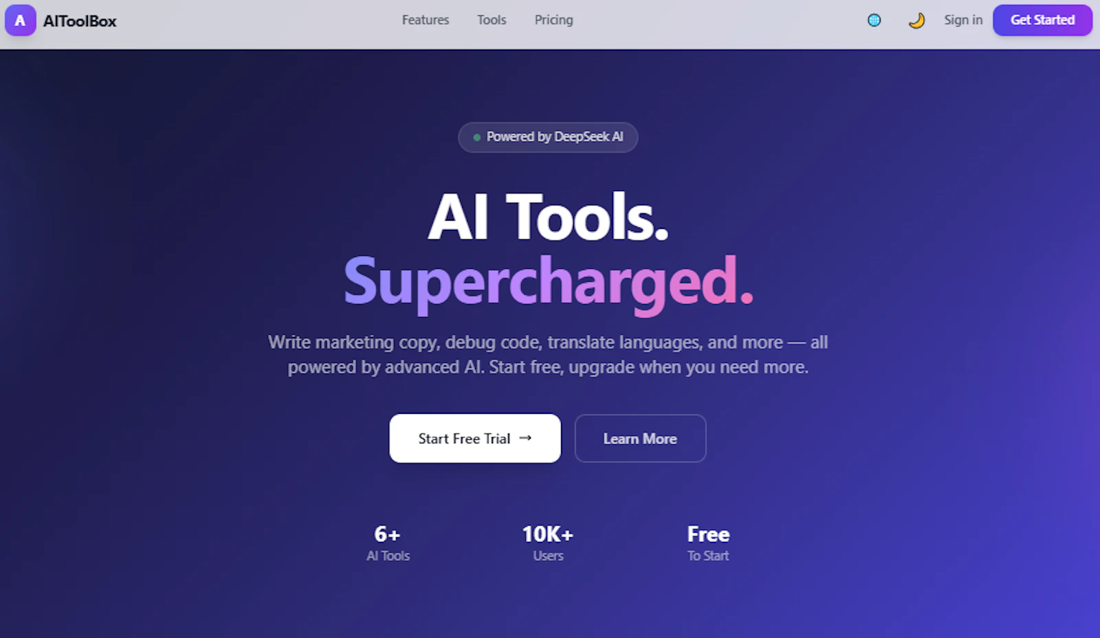 AIToolBox screenshot 1