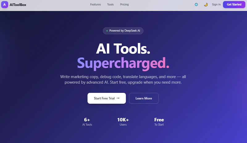AIToolBox screenshot 1