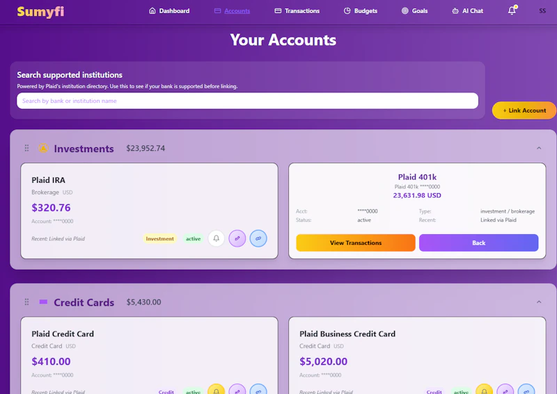 Sumyfi - Your Financial Companion screenshot 8