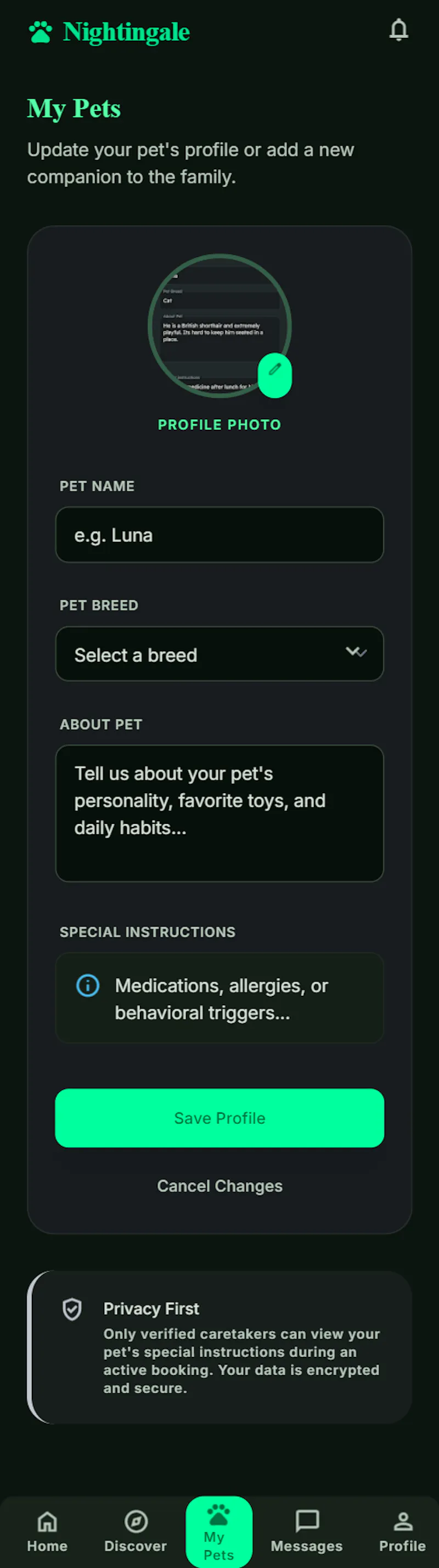 Nightingale App screenshot 4