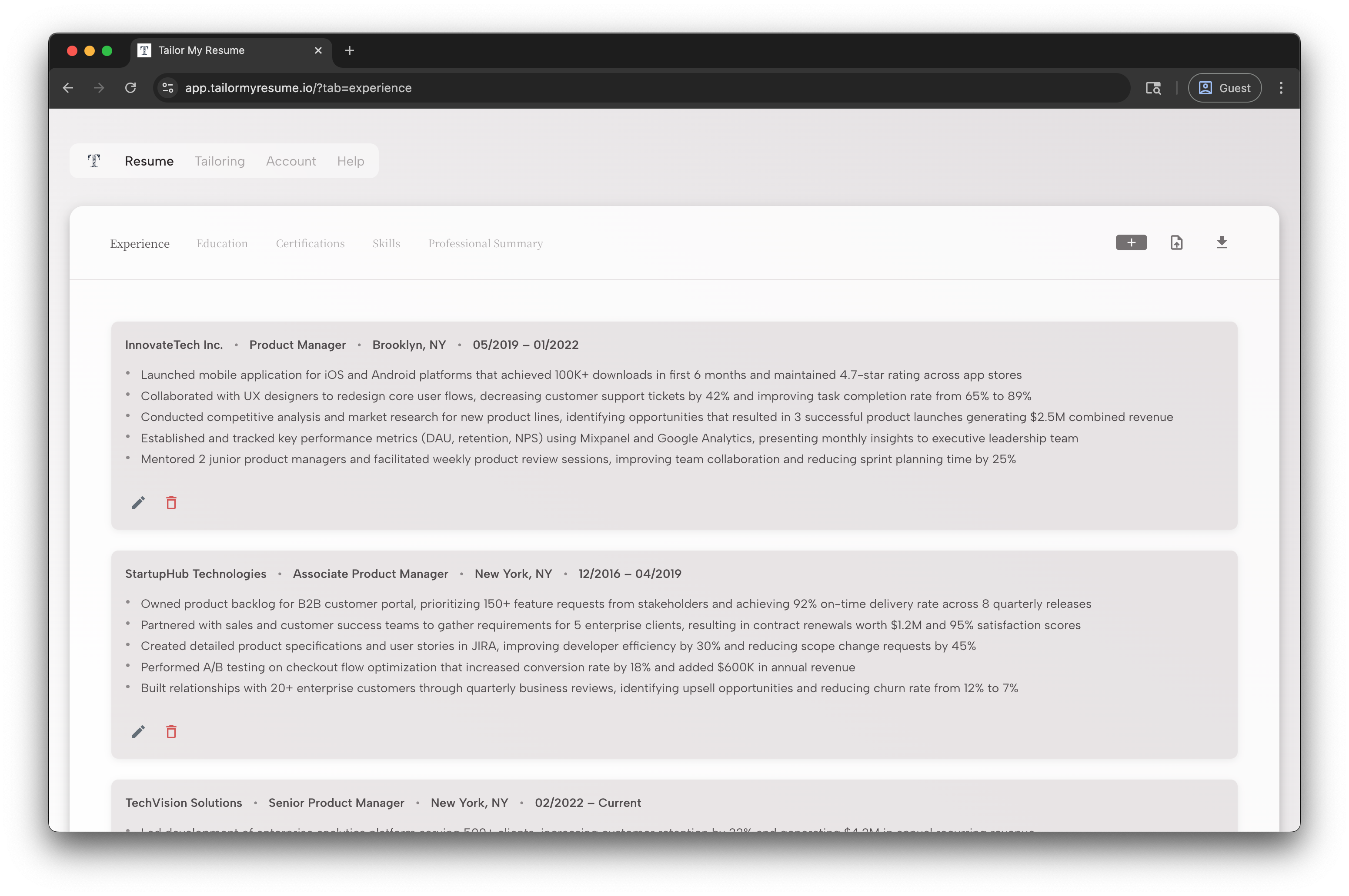 Tailor My Resume gallery image