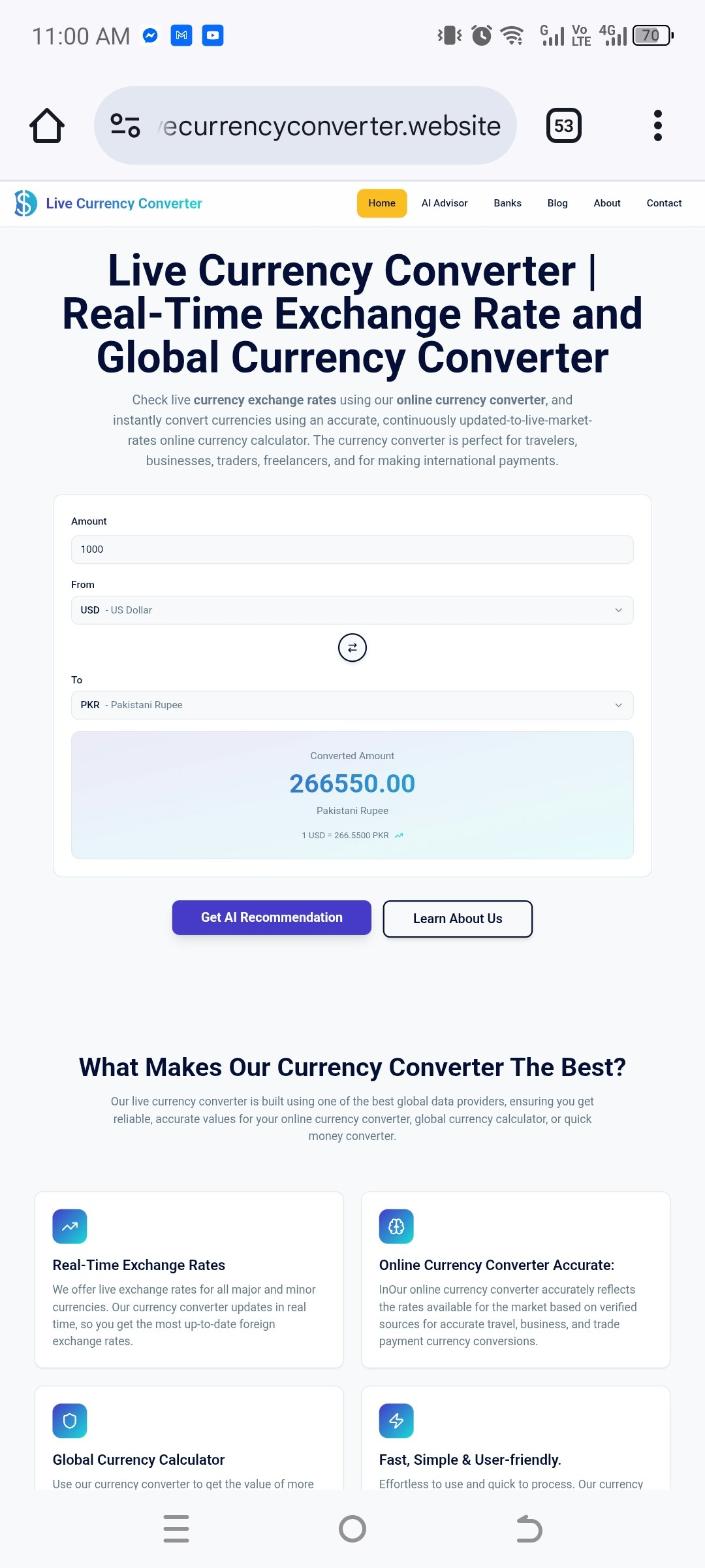 Live Currency Converter