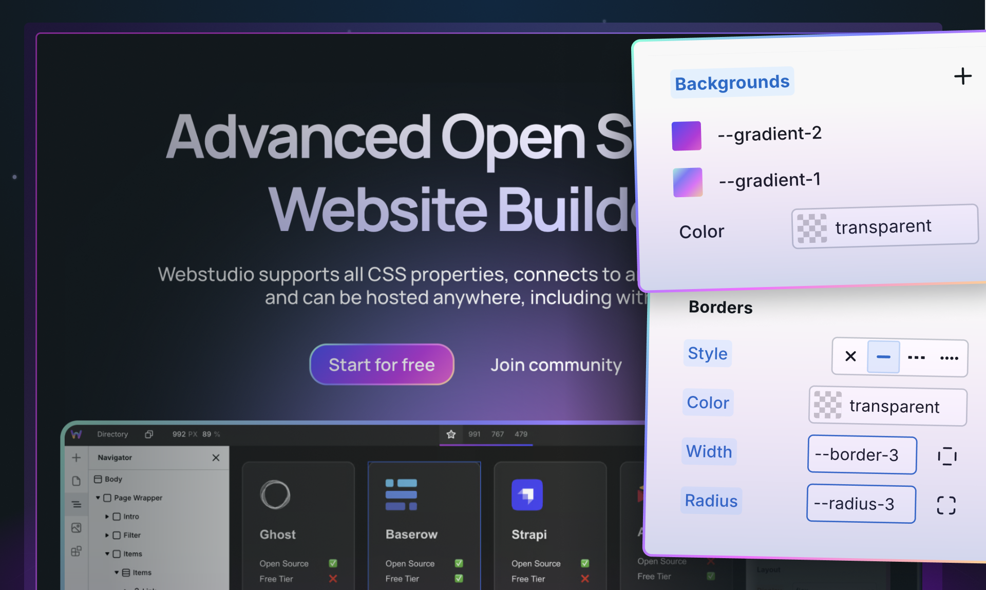 Webstudio 변수 - 전문적으로 제작 된 설계 시스템을 구축하고 재사용합니다 미디어 2