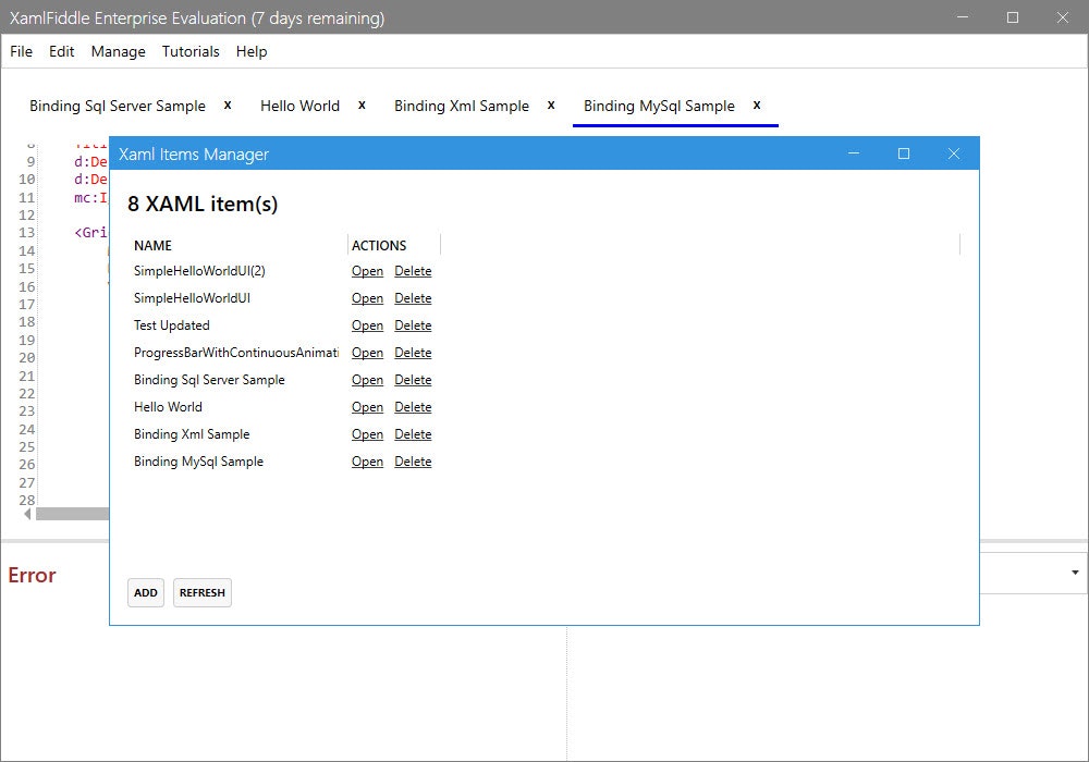 Kamlfiddle - Een krachtige maar lichte XAML -editor voor WPF. media 6